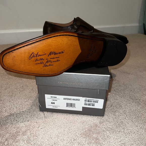 Brand New Antonio Maurizi Monk Strap Cognac - Picture 4 of 7
